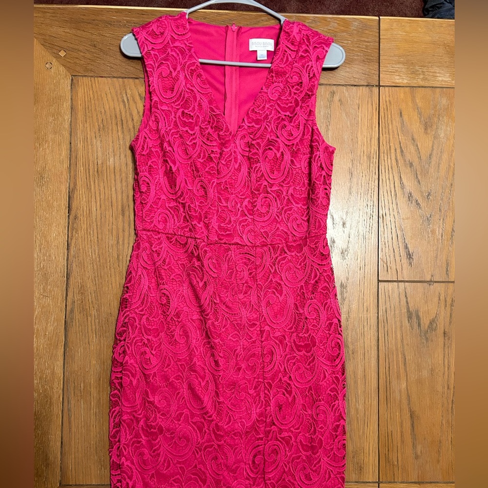 BEAUTIFUL Lace 💖Pink💖 Bisou Bisou Dress!